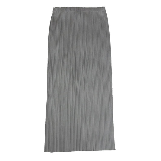 PLEATS PLEASE プリーツプリーズ イッセイミヤケ PP55-JG112 プリーツ加工 ロング スカート グレー系 2【中古】