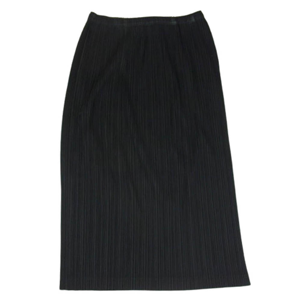 PLEATS PLEASE プリーツプリーズ イッセイミヤケ PP01-JG425 プリーツ加工 ロング スカート ブラック系 5【中古】
