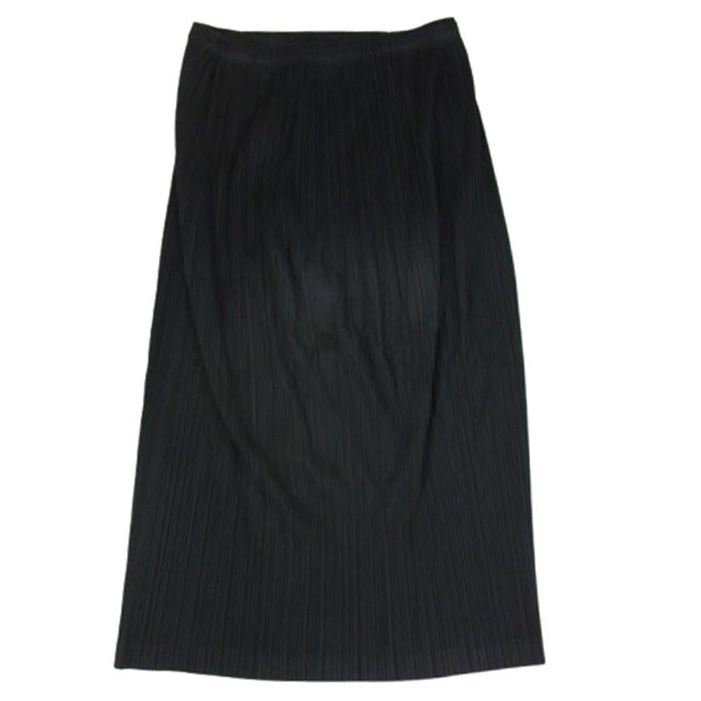 PLEATS PLEASE プリーツプリーズ イッセイミヤケ PP01-JG425 プリーツ加工 ロング スカート ブラック系 5【中古】