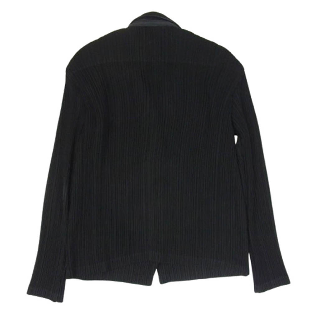 ISSEY MIYAKE イッセイミヤケ IF44FD712 FETTE プリーツ加工 厚手素材 テーラードジャケット ブラック系 2【中古】