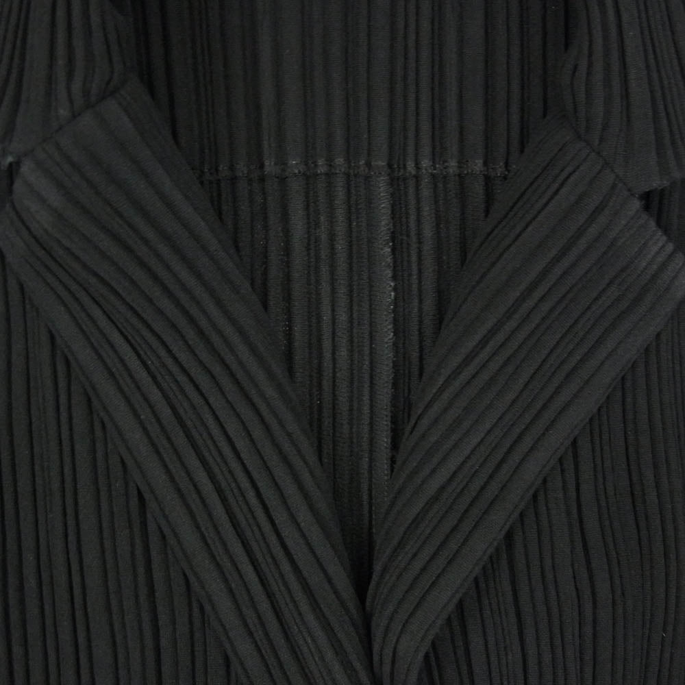 ISSEY MIYAKE イッセイミヤケ IF44FD712 FETTE プリーツ加工 厚手素材 テーラードジャケット ブラック系 2【中古】