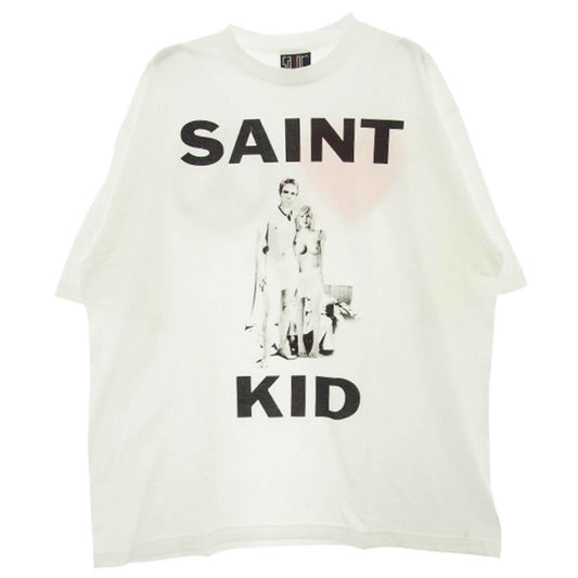 SAINT MICHAEL セントマイケル 23AW SM-A23-0000-C31 The Kid Laroi SS TEE ザキッドラロイ プリント 半袖 Tシャツ ホワイト系 XL【新古品】【未使用】【中古】