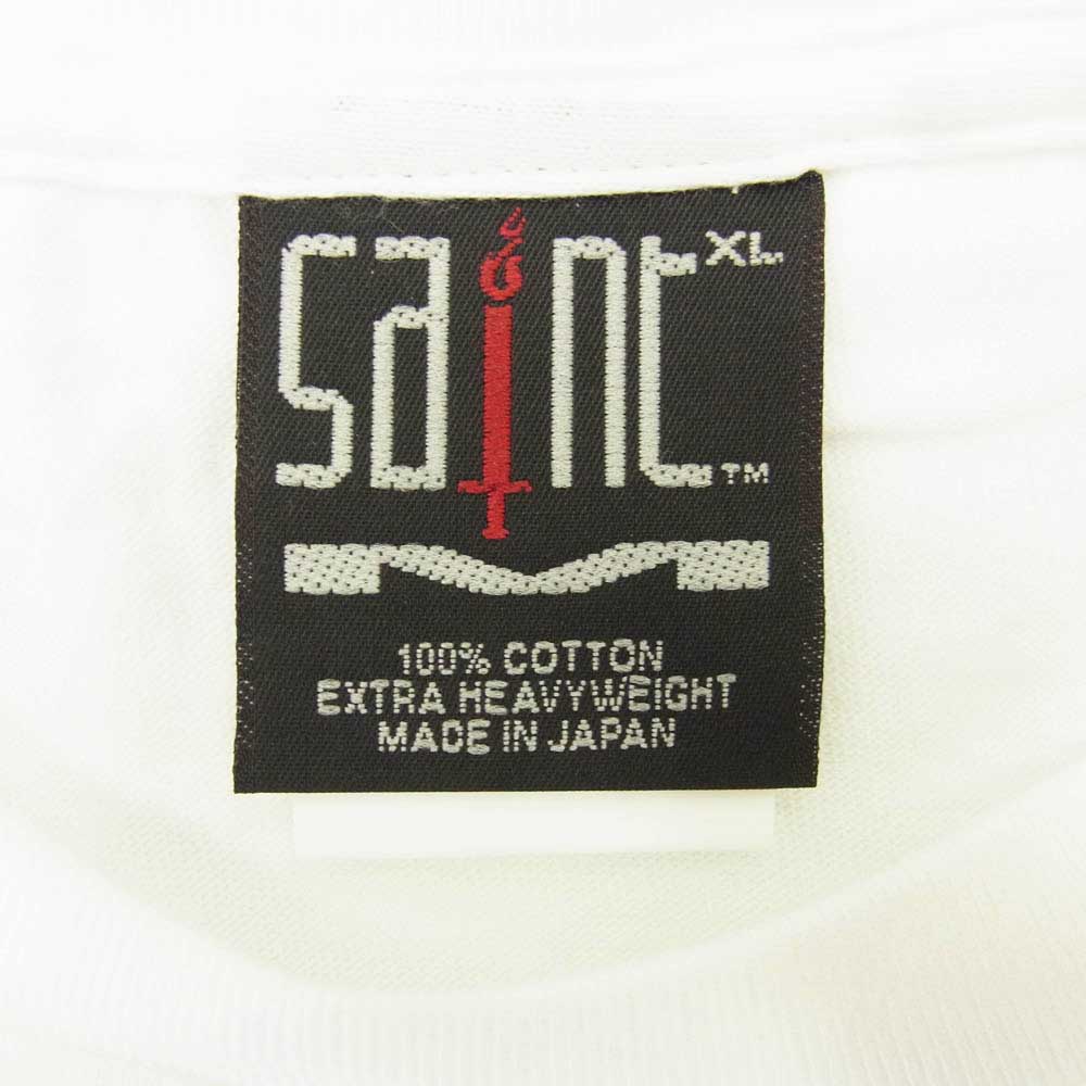 SAINT MICHAEL セントマイケル 23AW SM-A23-0000-C31 The Kid Laroi SS TEE ザキッドラロイ プリント 半袖 Tシャツ ホワイト系 XL【新古品】【未使用】【中古】