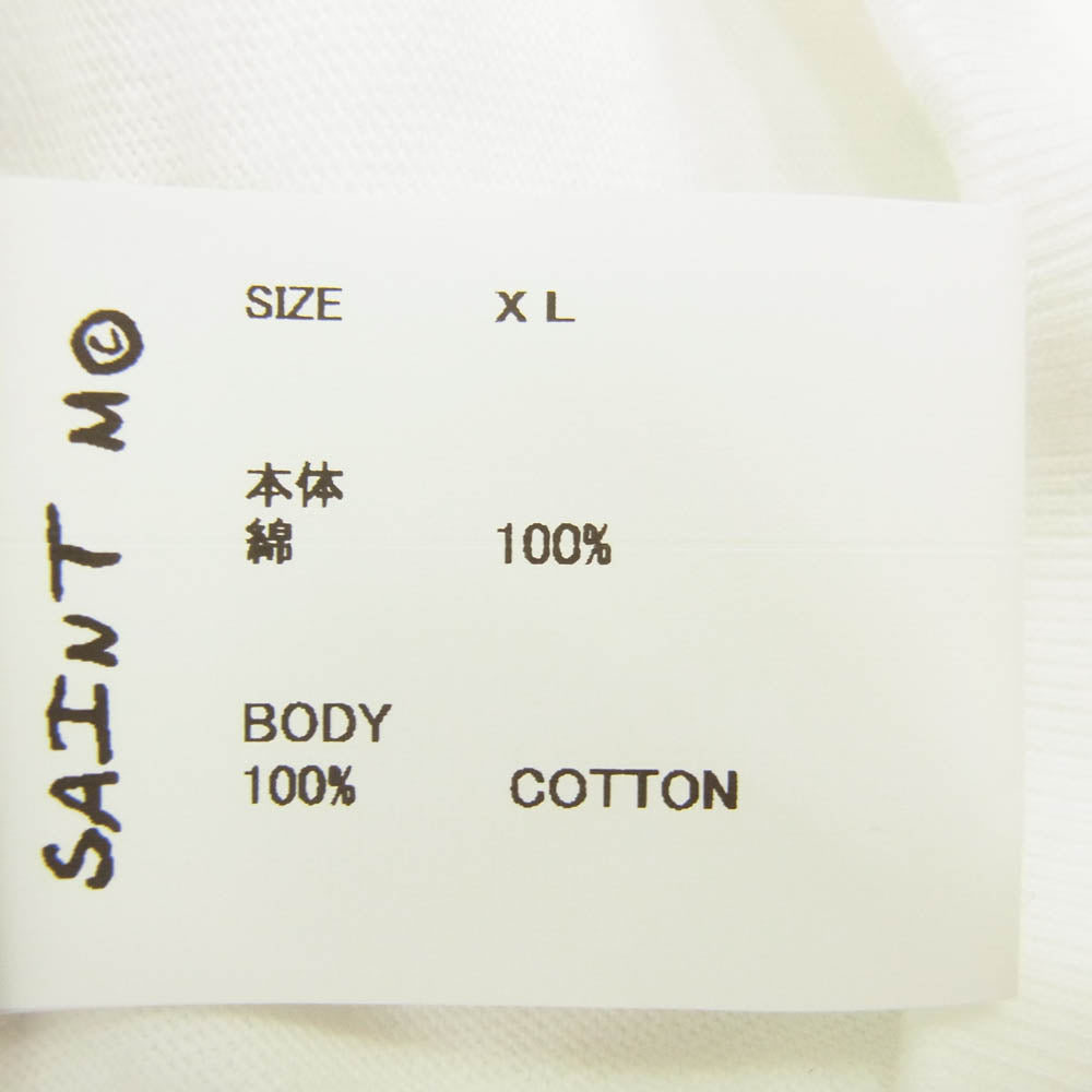 SAINT MICHAEL セントマイケル 23AW SM-A23-0000-C31 The Kid Laroi SS TEE ザキッドラロイ プリント 半袖 Tシャツ ホワイト系 XL【新古品】【未使用】【中古】