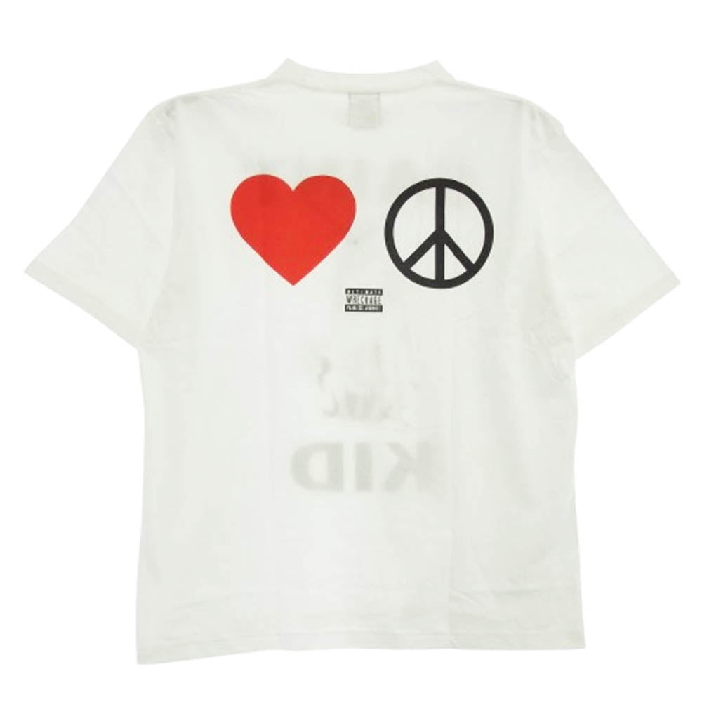 SAINT MICHAEL セントマイケル 23AW SM-A23-0000-C31 The Kid Laroi SS TEE ザキッドラロイ プリント 半袖 Tシャツ ホワイト系 L【新古品】【未使用】【中古】
