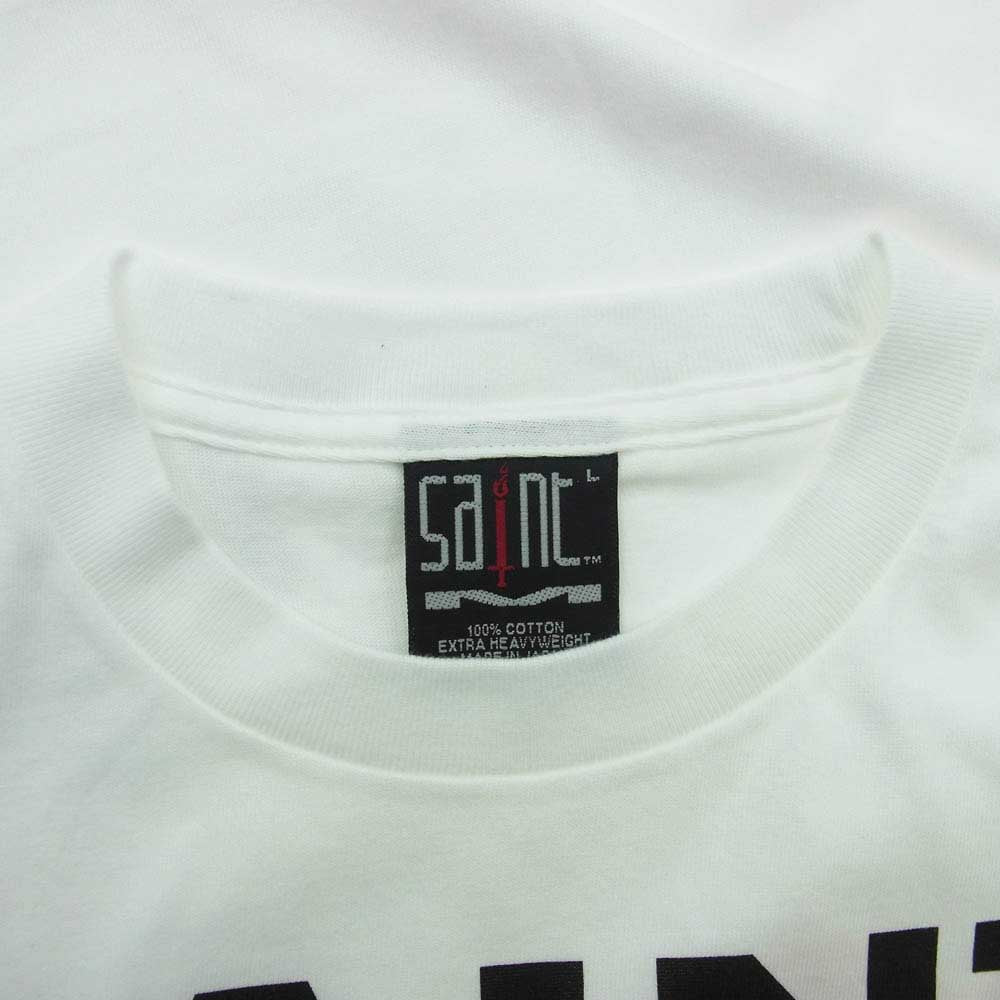 SAINT MICHAEL セントマイケル 23AW SM-A23-0000-C31 The Kid Laroi SS TEE ザキッドラロイ プリント 半袖 Tシャツ ホワイト系 L【新古品】【未使用】【中古】