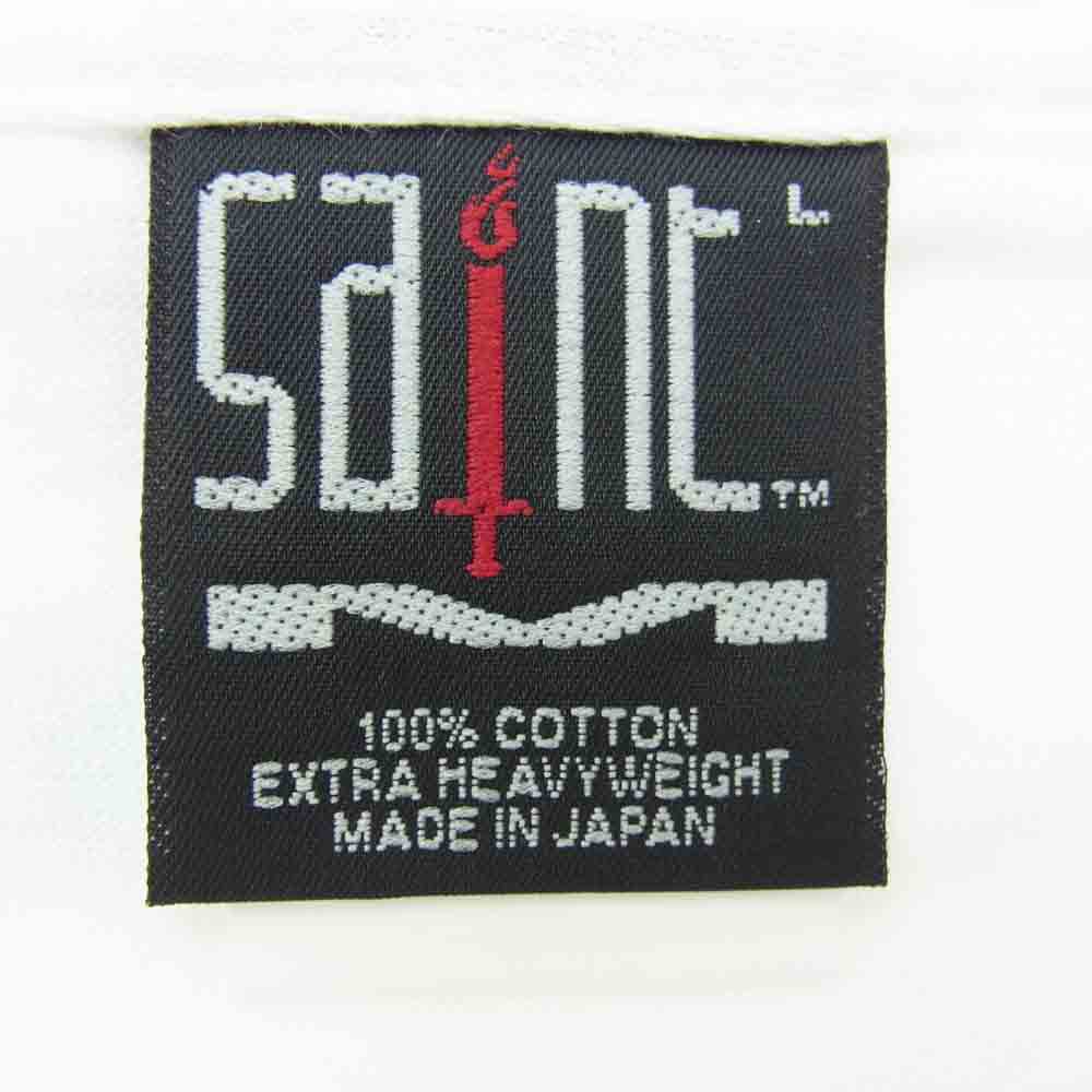 SAINT MICHAEL セントマイケル 23AW SM-A23-0000-C31 The Kid Laroi SS TEE ザキッドラロイ プリント 半袖 Tシャツ ホワイト系 L【新古品】【未使用】【中古】