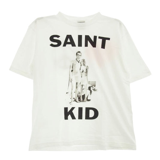 SAINT MICHAEL セントマイケル 23AW SM-A23-0000-C31 The Kid Laroi SS TEE ザキッドラロイ プリント 半袖 Tシャツ ホワイト系 M【新古品】【未使用】【中古】