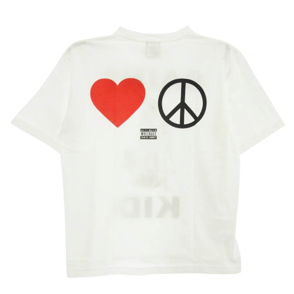 SAINT MICHAEL セントマイケル 23AW SM-A23-0000-C31 The Kid Laroi SS TEE ザキッドラロイ プリント 半袖 Tシャツ ホワイト系 M【新古品】【未使用】【中古】