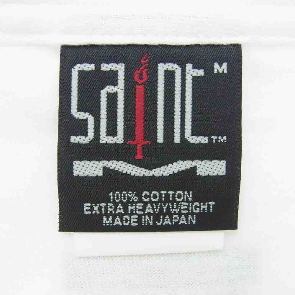 SAINT MICHAEL セントマイケル 23AW SM-A23-0000-C31 The Kid Laroi SS TEE ザキッドラロイ プリント 半袖 Tシャツ ホワイト系 M【新古品】【未使用】【中古】
