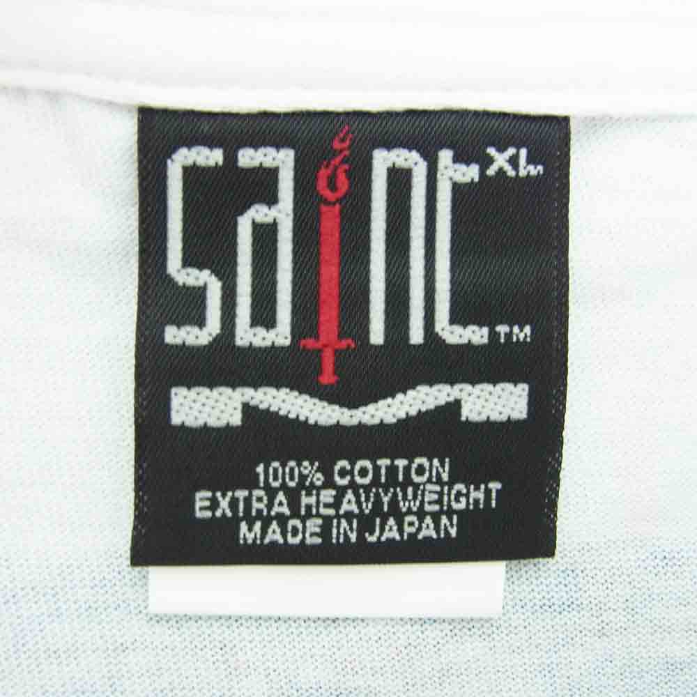 SAINT MICHAEL セントマイケル 23AW SM-A23-0000-C32 The Kid LAROI S/S TEE ザキッドラロイ プリント 半袖 Tシャツ ホワイト系 XL【新古品】【未使用】【中古】