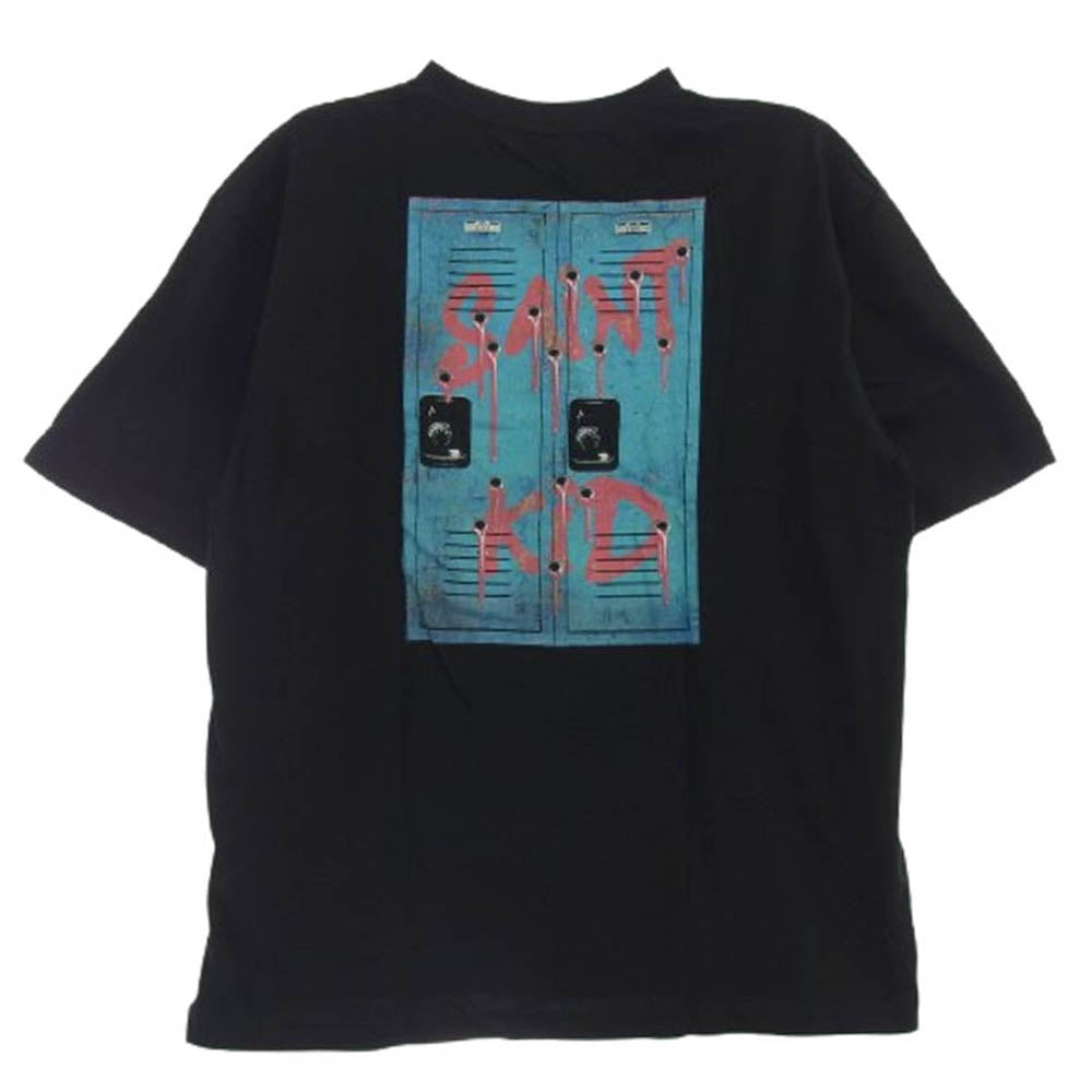 SAINT MICHAEL セントマイケル 23AW SM-A23-0000-C33 The Kid LAROI S/S TEE ザキッドラロイ プリント 半袖 Tシャツ ブラック系 XL【新古品】【未使用】【中古】
