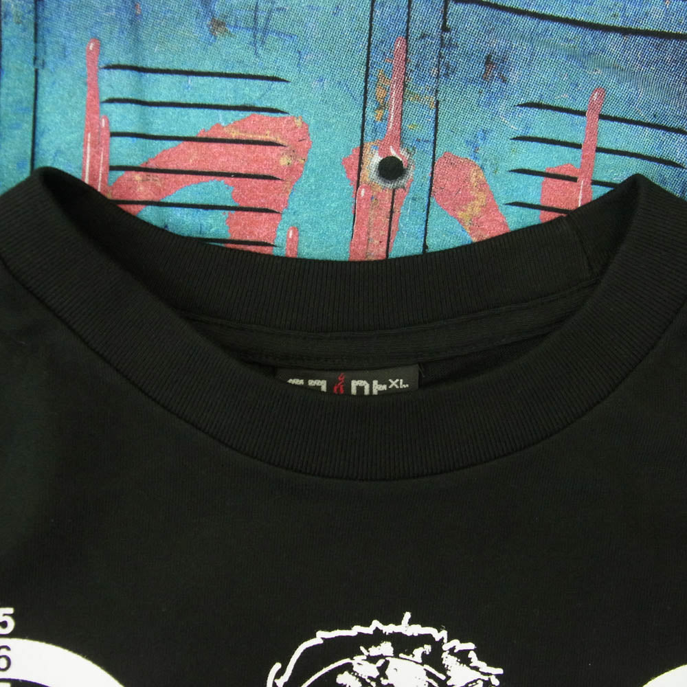 SAINT MICHAEL セントマイケル 23AW SM-A23-0000-C33 The Kid LAROI S/S TEE ザキッドラロイ プリント 半袖 Tシャツ ブラック系 XL【新古品】【未使用】【中古】