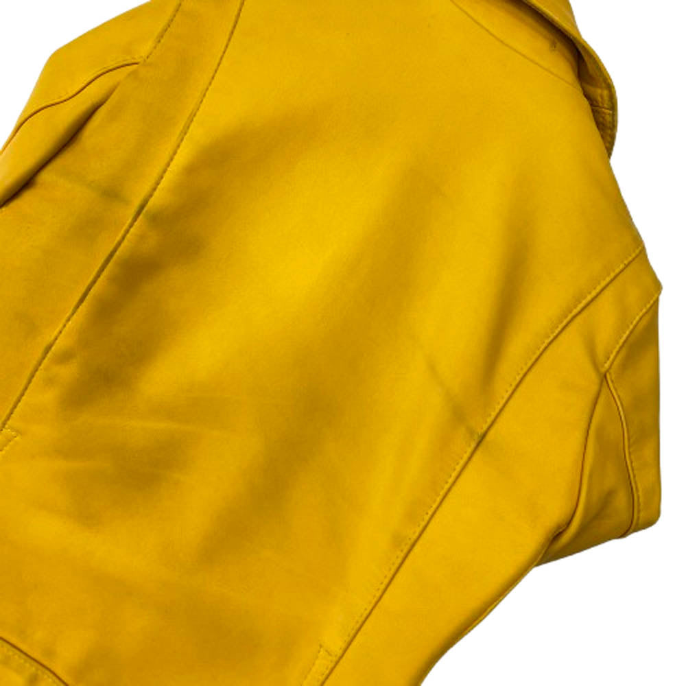 Lewis Leathers ルイスレザー Bermuda バミューダ LIXジップ ダブル ライダース ジャケット イエロー系 34【中古】