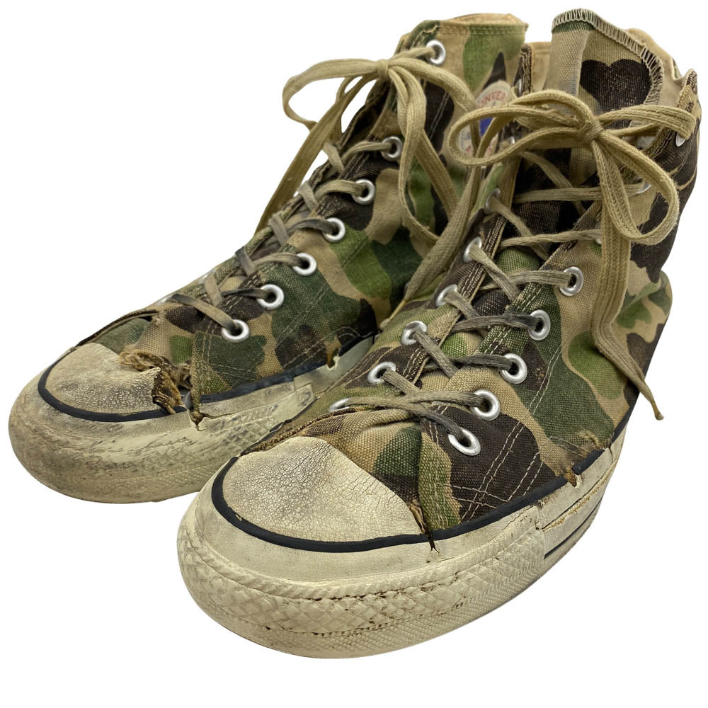 良品 80s USA製 CONVERSE オールスター Hi 83カモ 28cm CONVERSE コンバース USA製 観賞用 ヴィンテージ 80s ALL STAR