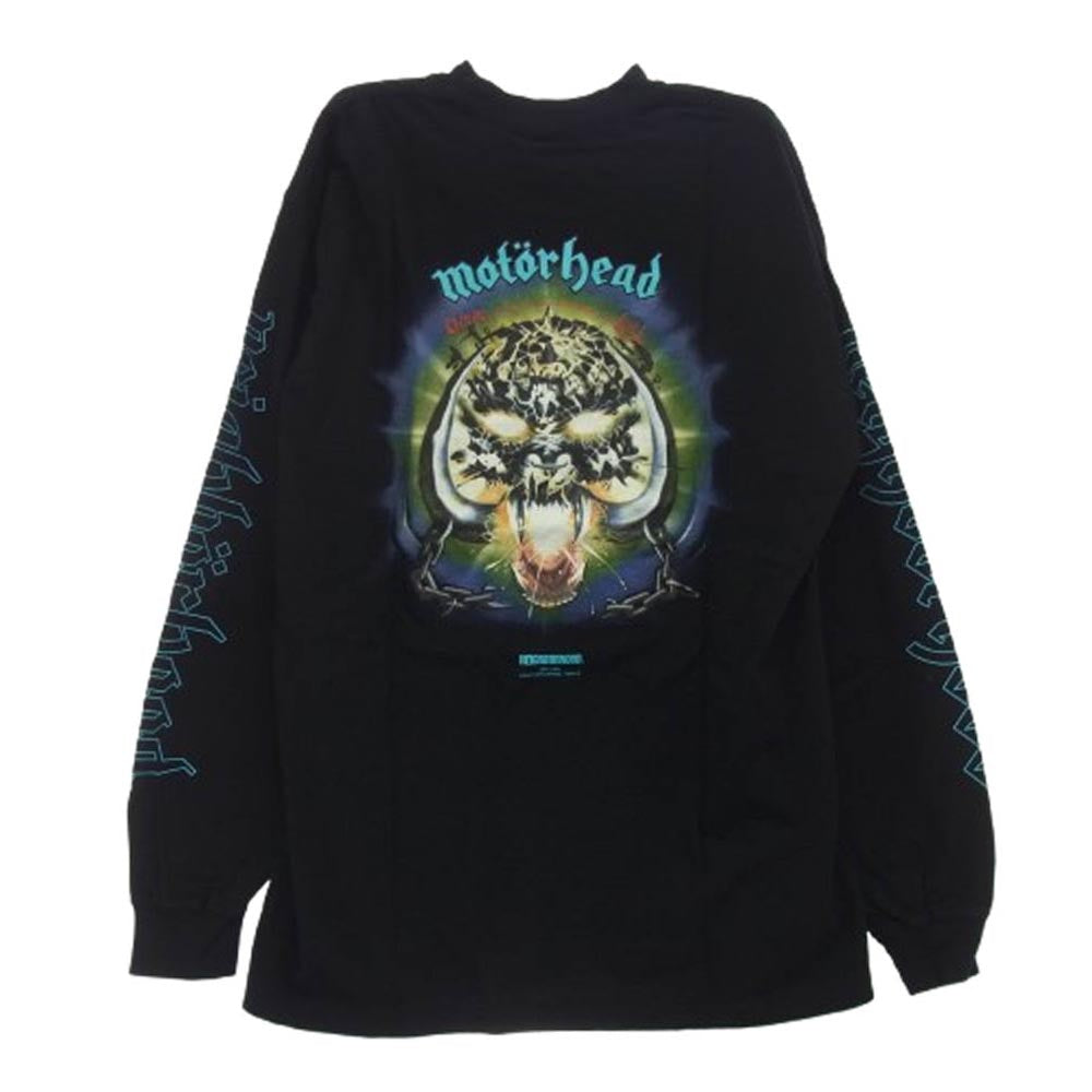 NEIGHBORHOOD ネイバーフッド 20AW 202PCMHN-LT01S × Motor Head モーターヘッド プリント ロングスリーブカットソー 長袖Tシャツ ブラック系 L【新古品】【未使用】【中古】