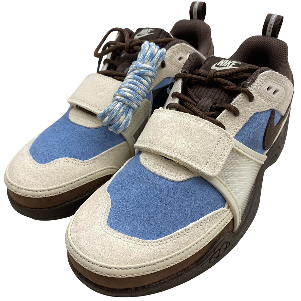 NIKE ナイキ 25SS HQ3072-400 × Travis Scott トラヴィススコット Zoom Field Jaxx Pale Ivory and Leche Blue ズームフィールドジャックス ペールアイボリー アンド レチェブルー スニーカー ブラウン系 ブルー系 27.5cm【新古品】【未使用】【中古】