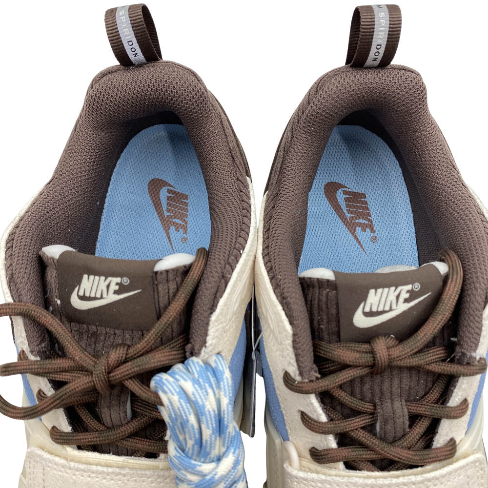 NIKE ナイキ 25SS HQ3072-400 × Travis Scott トラヴィススコット Zoom Field Jaxx Pale Ivory and Leche Blue ズームフィールドジャックス ペールアイボリー アンド レチェブルー スニーカー ブラウン系 ブルー系 27.5cm【新古品】【未使用】【中古】