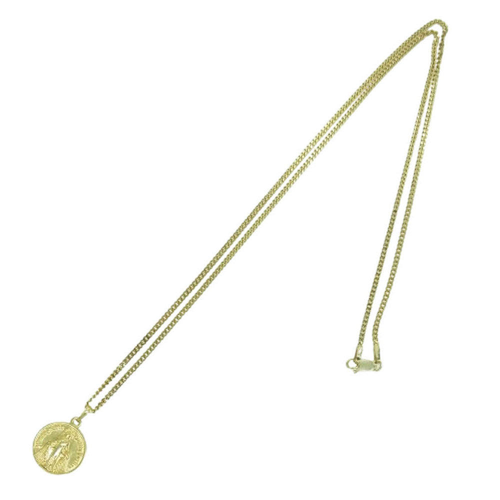 WACKO MARIA ワコマリア COIN NECKLACE コイン ネックレス シルバー925 ゴールドコーティング ゴールド系 60cm【中古】