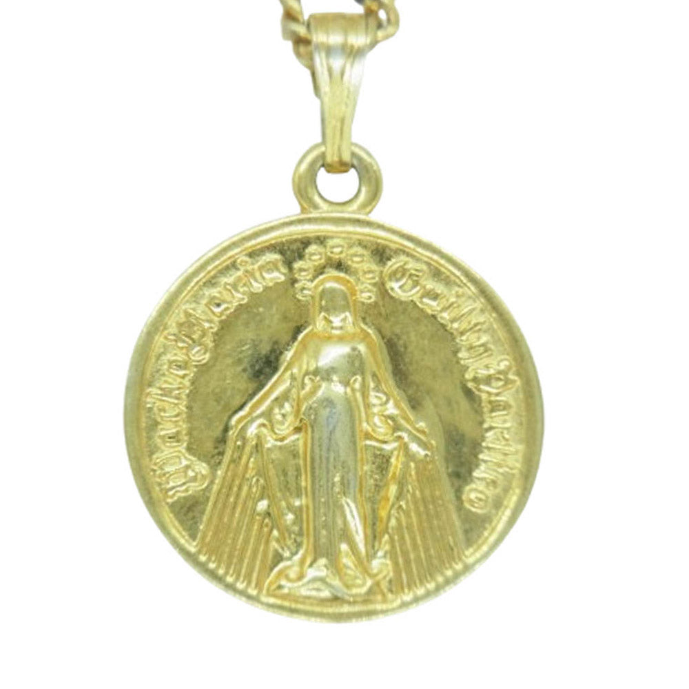 WACKO MARIA ワコマリア COIN NECKLACE コイン ネックレス シルバー925 ゴールドコーティング ゴールド系 60cm【中古】