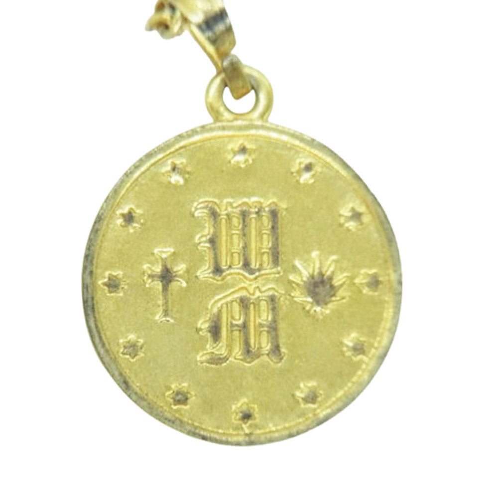 WACKO MARIA ワコマリア COIN NECKLACE コイン ネックレス シルバー925 ゴールドコーティング ゴールド系 60cm【中古】