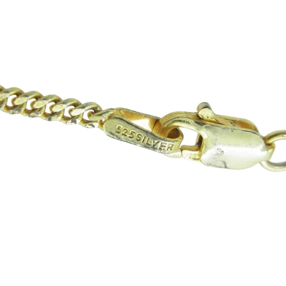WACKO MARIA ワコマリア COIN NECKLACE コイン ネックレス シルバー925 ゴールドコーティング ゴールド系 60cm【中古】