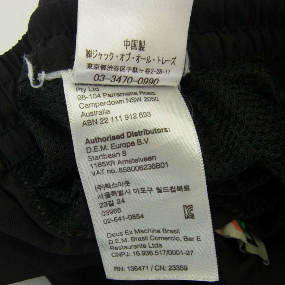 デウスエクスマキナ DMS222654A Board Shorts ナイロン ショーツ ハーフ ショート パンツ ブラック系 M【中古】