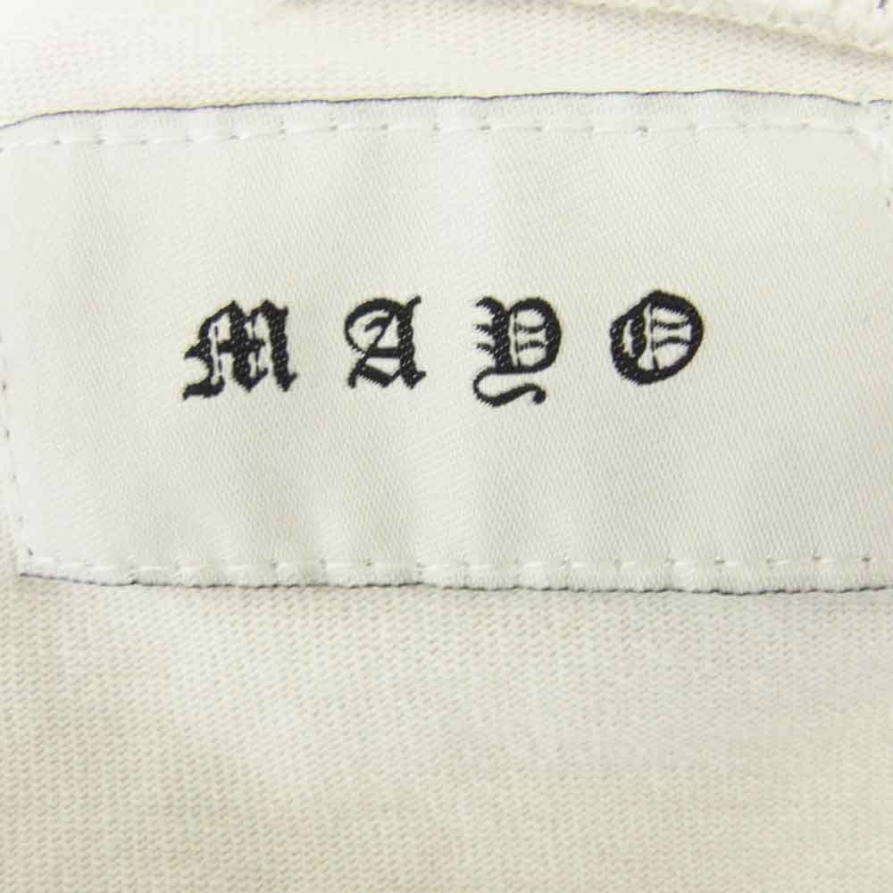 メイヨー 22MY-LT25 エンブロイダリー 刺繍 ロングスリーブ 長袖 Tシャツ ロンT ホワイト系 L【中古】