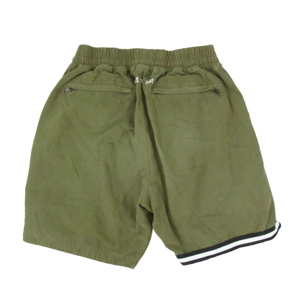 メイヨー 22MY-PT22 HEAVEN Embroidery Shorts ヘヴン エンブロイダリー ショーツ ショート ハーフ スウェット パンツ カーキ系 M【中古】