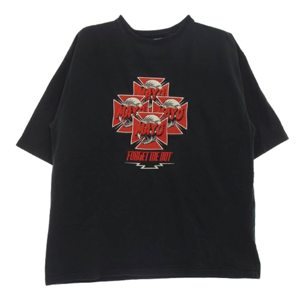 メイヨー 23MY-ST15 Hawk Embroidery Short Sleeve Tee ホーク エンブロイダリー ショート 半袖 Tシャツ ブラック系 L【中古】