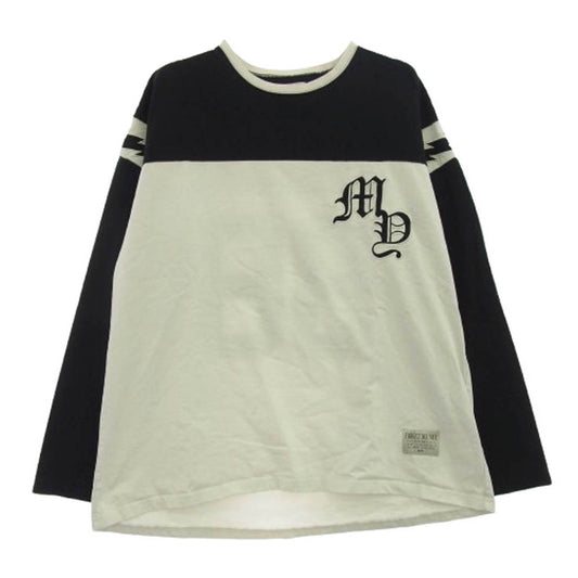 メイヨー 23MY-LT13 THUNDER EMBROIDERY FOOTBALL LONG SLEEVE TEE サンダー エンブロイダリー フットボール ロングスリーブ 長袖 Tシャツ ホワイト系 L【中古】