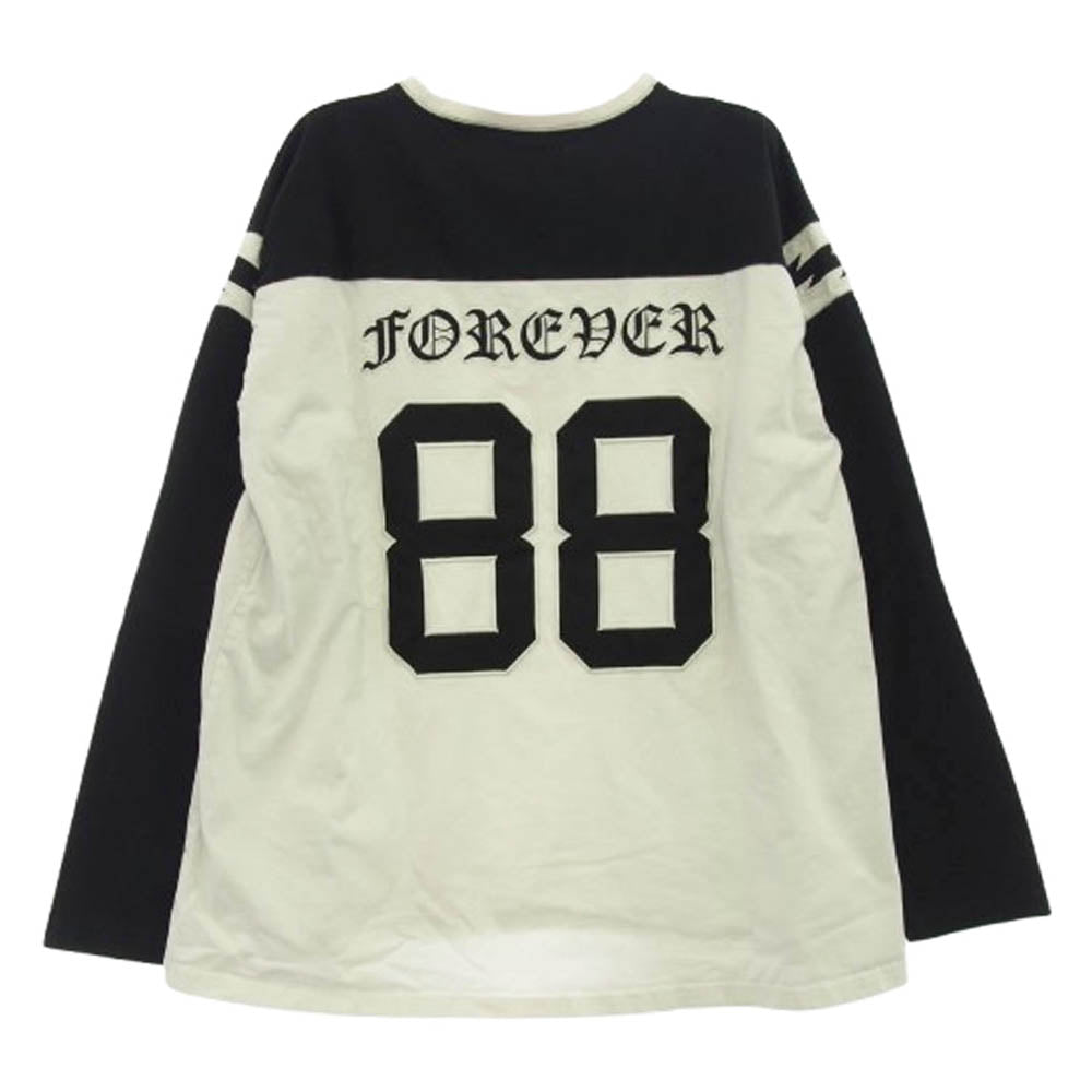 メイヨー 23MY-LT13 THUNDER EMBROIDERY FOOTBALL LONG SLEEVE TEE サンダー エンブロイダリー フットボール ロングスリーブ 長袖 Tシャツ ホワイト系 L【中古】