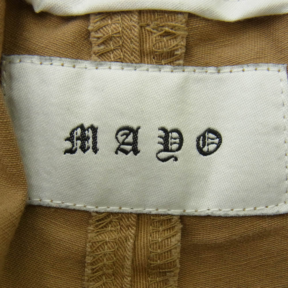 メイヨー 23AW FIRE EMBROIDERY CHINO PANTS エンブロイダリー チノ刺繍 パンツ ベージュ系 M【中古】