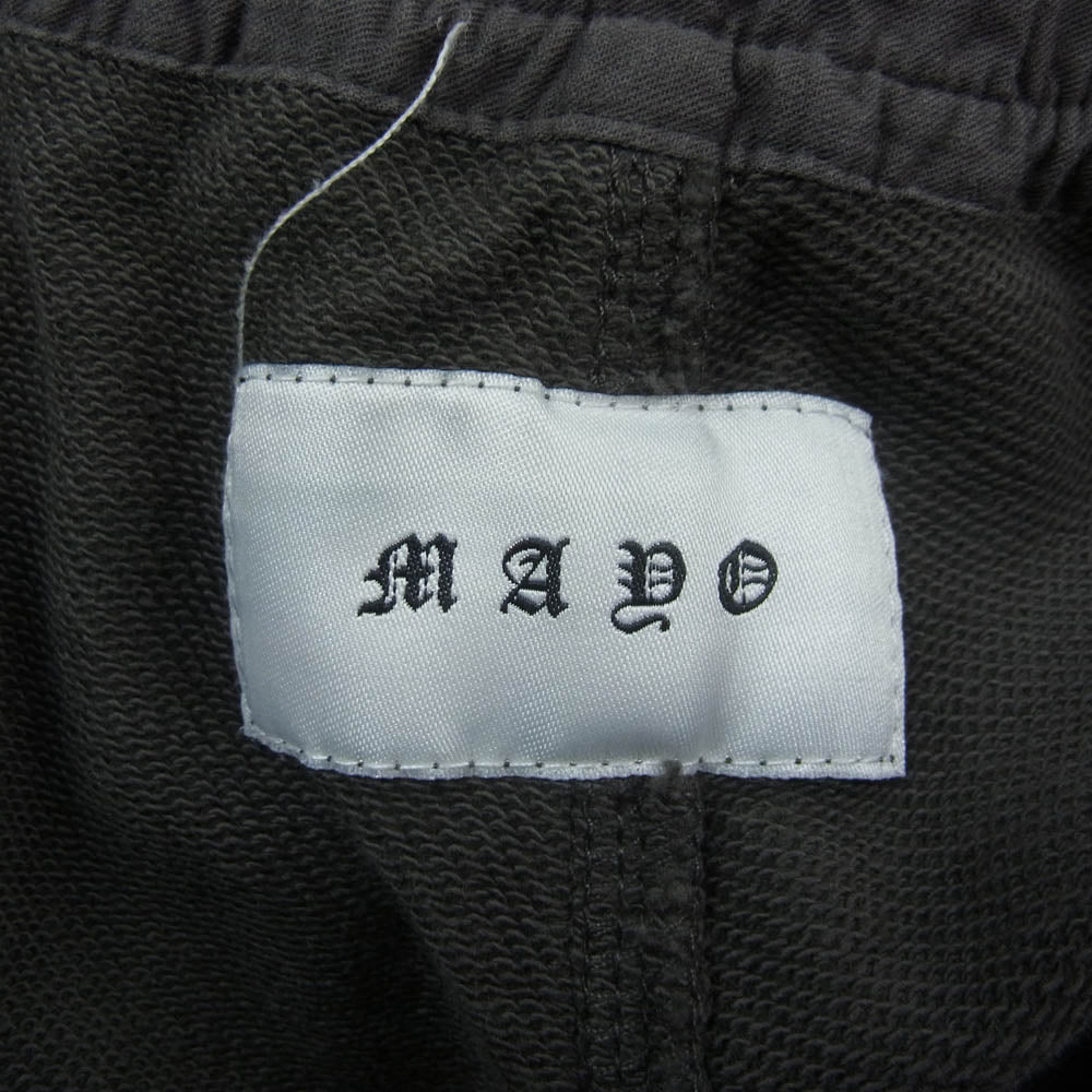 メイヨー MY-SPT00 PLAIN EMBROIDERY SWEAT PANTS エンブロイダリー ドローコード スウェット パンツ ブラウン系 L【中古】