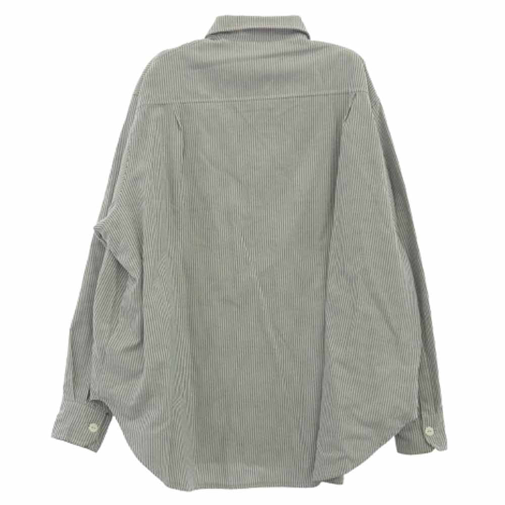 メイヨー 24MY-SSH01 FGMN EMBROIDERY STRIPE SHIRT エンブロイダリー ストライプ 刺繍 長袖 シャツ グレー系 ホワイト系 M【中古】