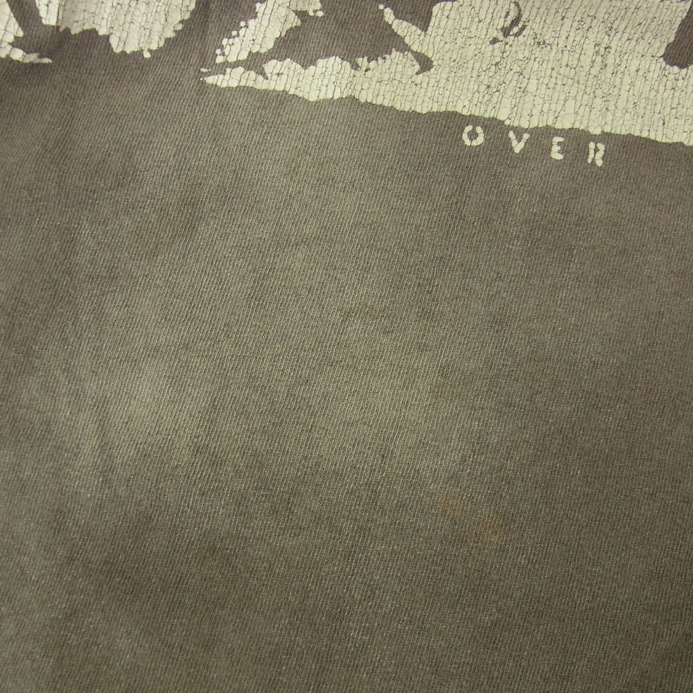 SAINT MICHAEL セントマイケル 21AW SM-A21-0000-024 EYES WIH L/S TEE アイズ プリント 長袖 ロングスリーブ Tシャツ カットソー ロンＴ チャコール系 L【中古】