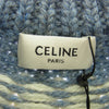 CELINE セリーヌ 2AD301200 ノルディック フェアアイル柄 ウール クルーネック ニット セーター ライトブルー系 M【新古品】【未使用】【中古】