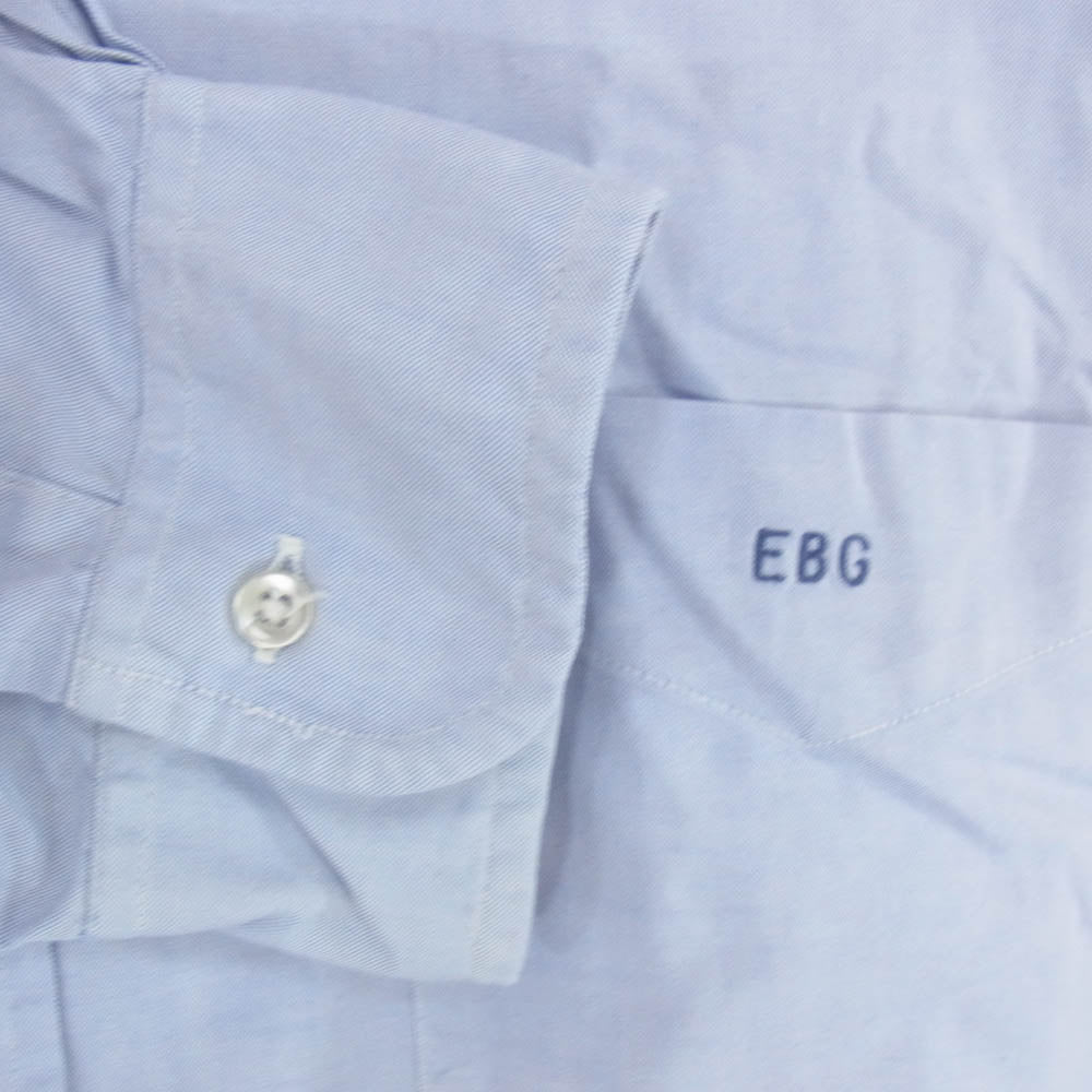 Brooks Brothers ブルックスブラザーズ USA製 EBG刺繍 ボタンダウン 長袖 シャツ ブルー系 17 1/2【中古】