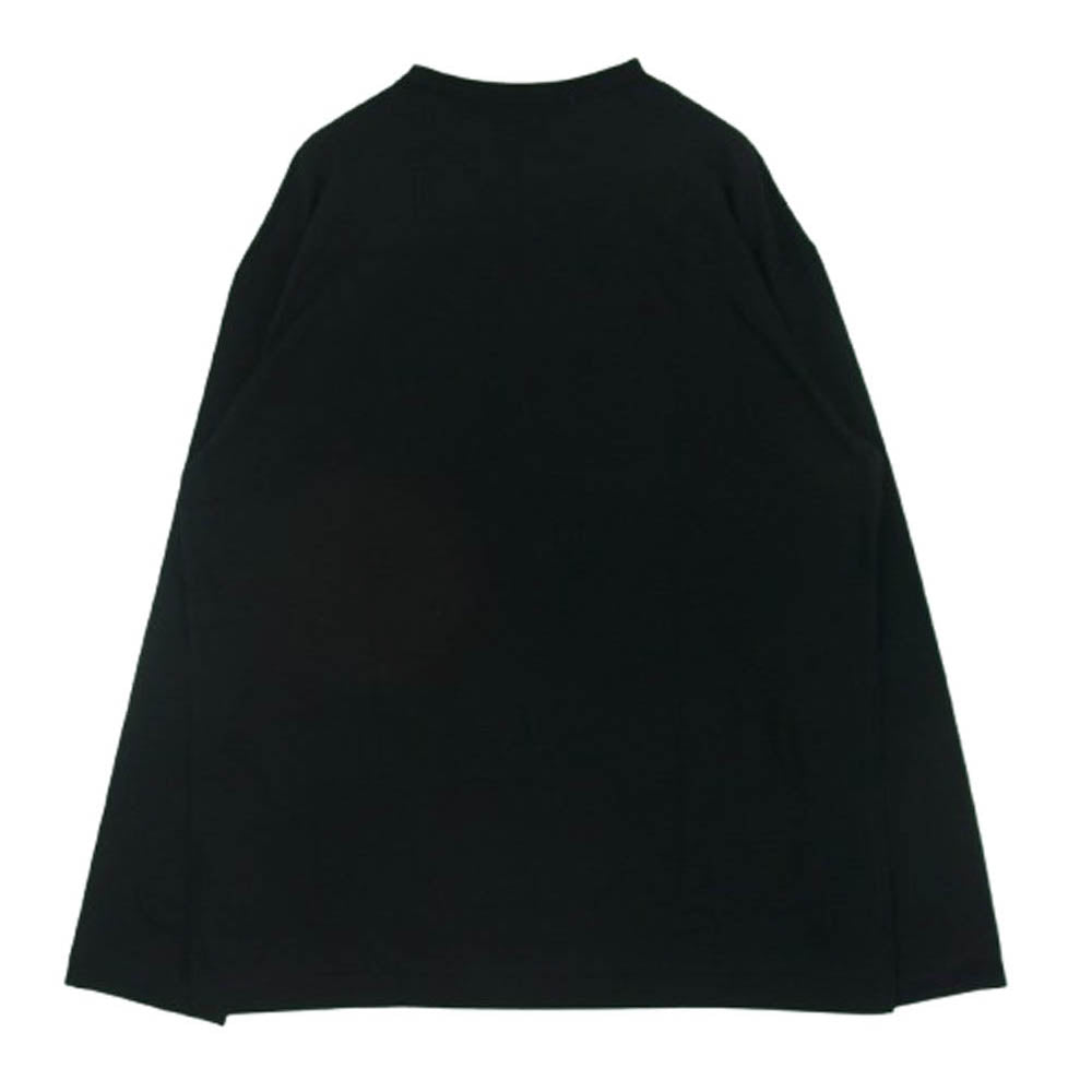 PLAY COMME des GARCONS プレイコムデギャルソン AX-T118 2024年モデル ハートロゴワッペン クルーネック 長袖 Tシャツ カットソー ブラック系 XXL【新古品】【未使用】【中古】