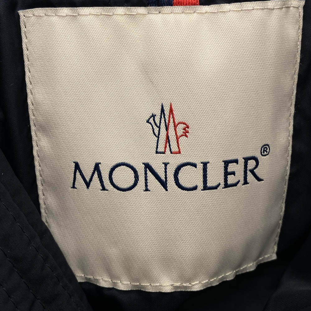 MONCLER モンクレール CORBORANT コルボラン フードロゴデザイン ダウンジャケット ネイビー系 3【中古】