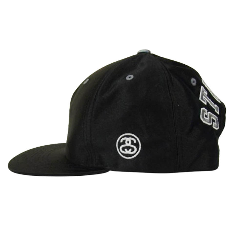 STUSSY ステューシー バックロゴ サテン キャップ 帽子 ブラック系