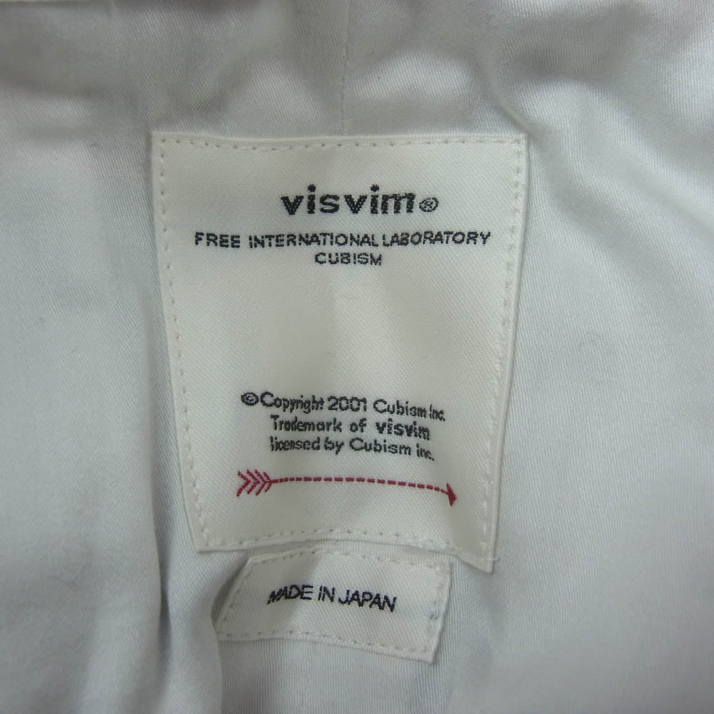 VISVIM ビズビム 22SS 0122105008018 STETSON SLACKS SEERSUCKER リネン混 シアサッカー ストライプ スラックス パンツ ホワイト系 ブラック系 1【新古品】【未使用】【中古】
