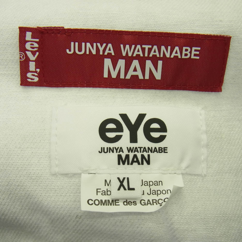 JUNYA WATANABE COMME des GARCONS MAN ジュンヤワタナベコムデギャルソンマン 25SS WO-J911-100 × Levi's リーバイス × BerBerJin ベルベルジン 綿ツイル インクジェットプリント デニム 転写 トロンプルイユ ジャケット インディゴブルー系 XL【新古品】【未使用】【中古】