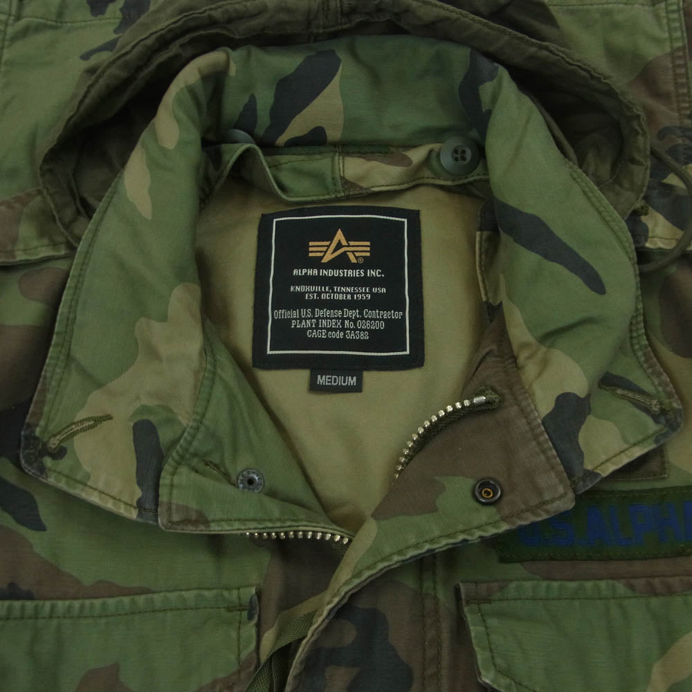 ALPHA アルファ TA1165-120 M65 FIELD JACKET フィールド ジャケット 中国製 グリーン系 ブラウン系 M【中古】