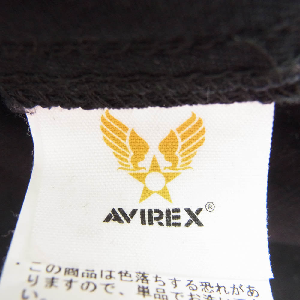 AVIREX アヴィレックス 6175147 スーベニア シャツ 刺繍 ミリタリー シャツ ブラック系 M【中古】
