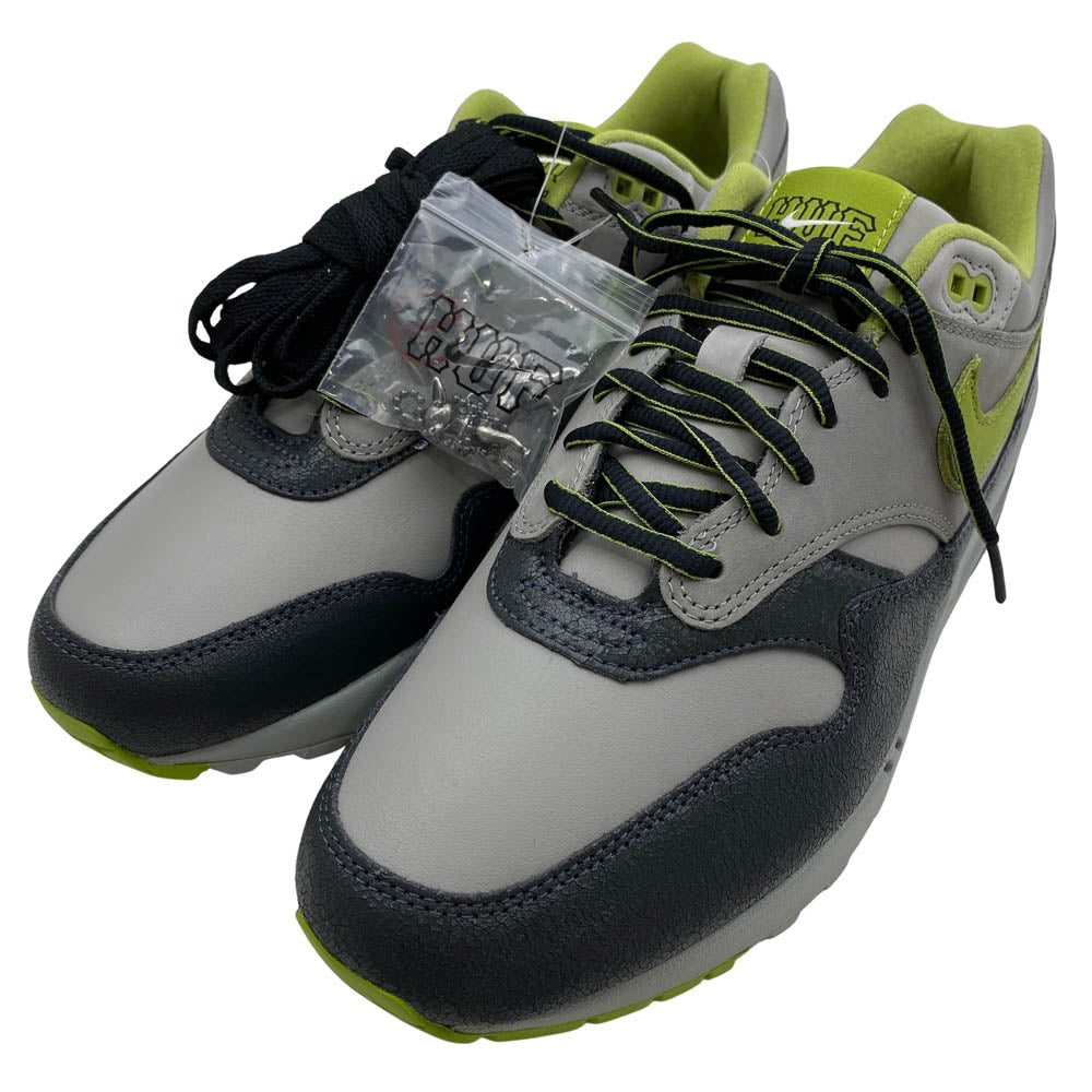 NIKE ナイキ HF3713-002 HUF Air Max 1 Anthracite and Medium Grey ハフ エアマックスワン ローカット スニーカー グレー系 27.5cm【美品】【中古】