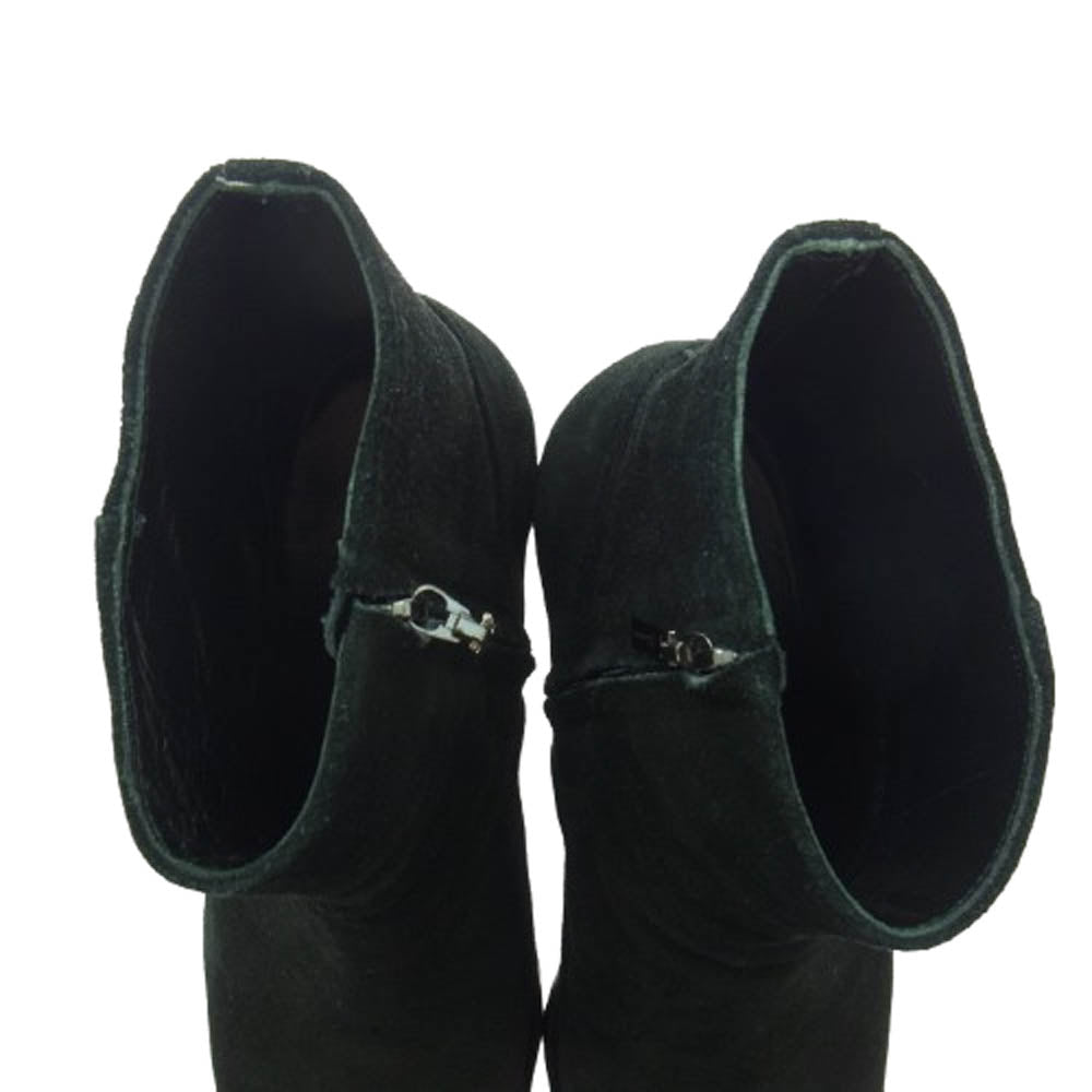 ガラアーベント スエードレザー サイドジップ ブーツ ホワイト系 L【中古】