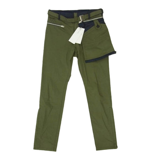 Sacai サカイ 21AW 21-02595M Cotton Oxford Pants コットンオックスフォード パンツ カーキ系 2【中古】