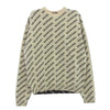 BALENCIAGA バレンシアガ 702952 T3233 オールオーバーロゴ クルーネック ニット ホワイト系 XS【中古】