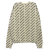 BALENCIAGA バレンシアガ 702952 T3233 オールオーバーロゴ クルーネック ニット ホワイト系 XS【中古】